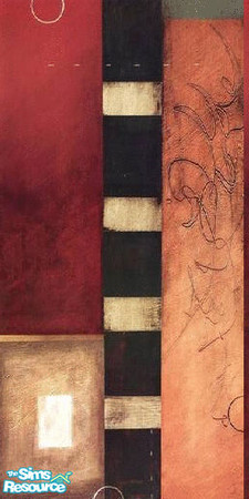 Sims 2 — abstract wall by The_Unicorn — hole new item, don't like em much myself, but it's a nice sight in the game...