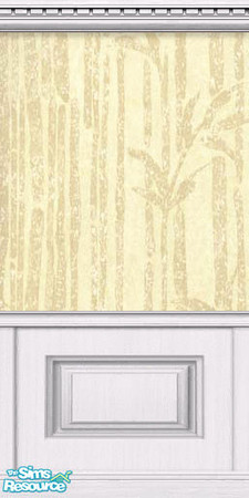 Sims 2 — Beige Bamboo Half by Bygones7 — Beige bamboo w/ white paneling.