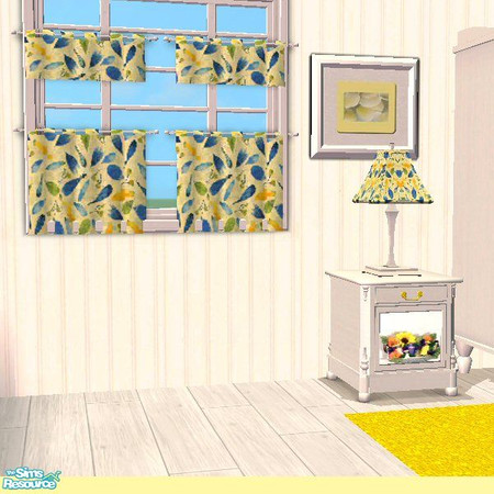 Sims 2 — Yellow Iris Curtains by Betsy4arts — These bright curtains match my set. Betsy's creations.
