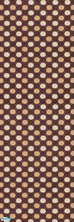 Sims 2 — Pompom Wallpaper by thekewlestnerd — Cute, modern spotted wallpaper :)