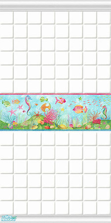 Sims 2 — Ocean Life Set - Tile by Halfcreek — created by Halfcreek