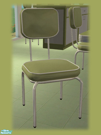 Sims 2 — 50s Retro Kitchen - Chair - Green  by Shakeshaft — Part of the Fifth recolour of the 50\'s Retro Kitchen in