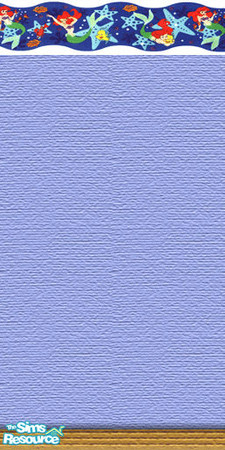 Sims 2 — Little Mermaid Border by Dollhouse — Perfect for any little girls room.