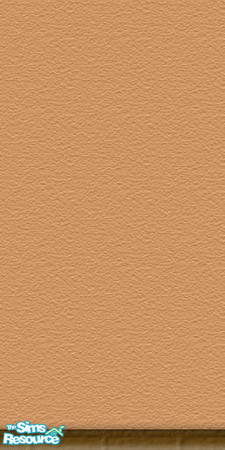 Sims 2 — Simple Terracota by Dollhouse — Terracota painted wall with wood trim