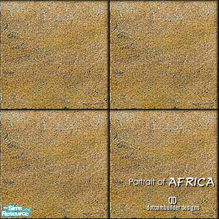 Sims 2 — African Stone Tile by dotcombuilder — African Stone Tile