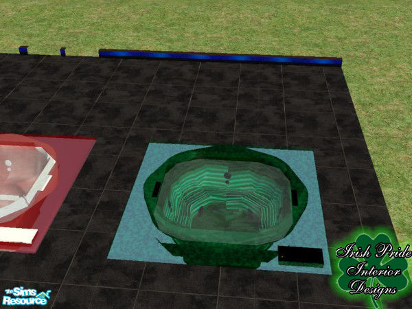 Sims 2 — Green Transparent Hot Tub by Irish Pride — The green transparent hot tub, part of the transparent hot tub