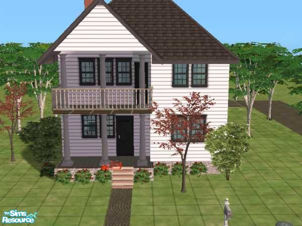 Sims 2 — Charleston by ajd28 — Side-Yard House Design. Has the stylish flavor of Greek Revival. 
