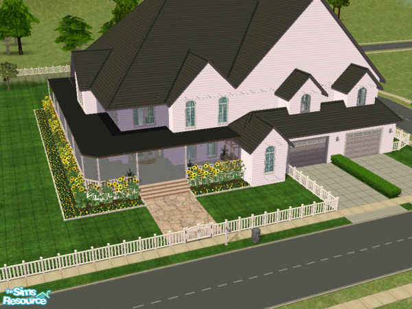 Sims 2 — Cass\'s Farmhouse by robbyngirl — Here is the home I built for Cassandra Goth and Darren Dreamer. Nice home with