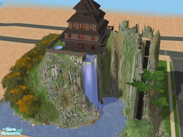 Sims 2 — High Top Manor by tjmax — The recluses dream home, high and away from the sounds of the streets, sleeping to the