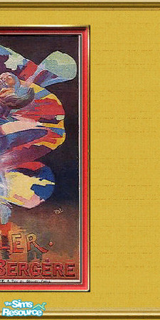 Sims 2 — Follies Poster on Raw Silk (pt2) by VonNdaSun — You may not know what it says, but it tells your friends you're