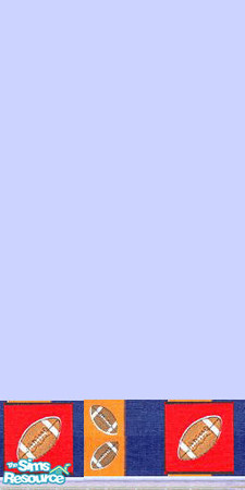 Sims 2 — fOOtbaLL set WALL by gbourn — Boys bedroom in bright colours with football design. Besides wall and objects ,