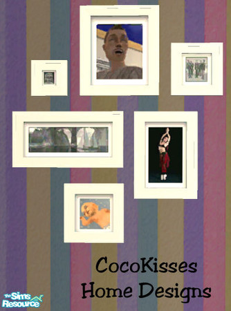 Sims 2 — White Photo Collage by oldmember_CocoKissesNYC — CocoKisses Home Designs