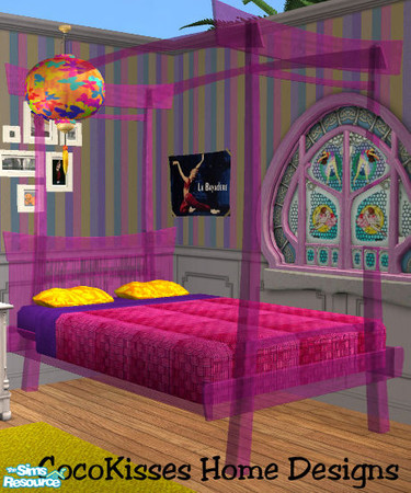 Sims 2 — Glass Bed Frame by oldmember_CocoKissesNYC — CocoKisses Home Designs