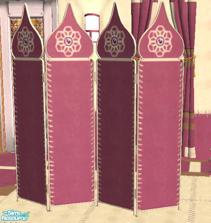 Sims 2 — Blossomwine screen by Cloisonne — Privacy screen in multitones.