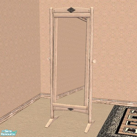 Sims 2 — Going Wild - Floor Mirror by Bitzybus — Mirror for the "Going Wild Bedroom set".