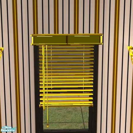 Sims 2 — Solid gold blinds by buntah — This is part of my Exquisite Bathroom set.