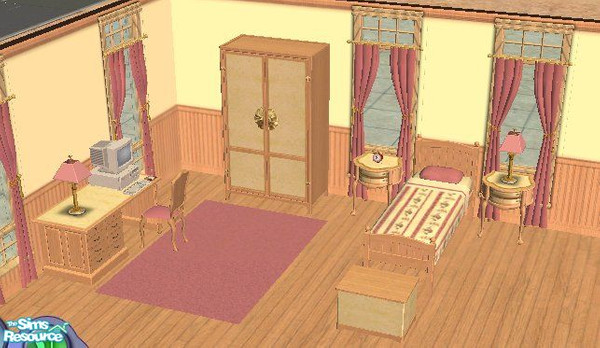 Sims 2 — Feminine Girls Bedroom by love_42013 — A beautifull bedroom for your sim girl. Made to match the Feminine