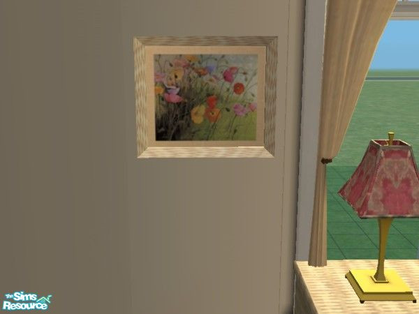 Sims 2 — Wicker Picture II by toriamos — Meadow Dance by Shirley Novak. Need CEP installed. You will find it under the