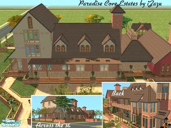 Sims 2 — 10 Paradise Cove-HGTV Dream House by iZazu — HGTV Dream House 2005 House 10 of the Series. Includes, Bunk House,