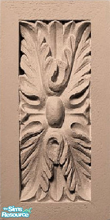 Sims 2 — stone ornament wall by The_Unicorn — for in and outsite...