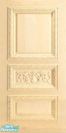 Sims 2 — light wood panel relief wall by The_Unicorn — -