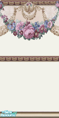 Sims 2 — flowerbow wall by The_Unicorn — -