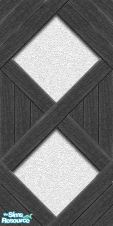 Sims 2 — am_samlesbury03 by TSR Archive — Black stained wood on white. Samlesbury Hall, England exterior wall set. 
