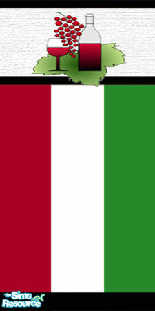 Sims 2 — Italian Kitchen - Wine by TSR Archive — Proportions are correct in the game.