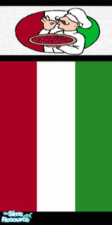 Sims 2 — Italian Kitchen - Chef by TSR Archive — Proportions are correct in the game.