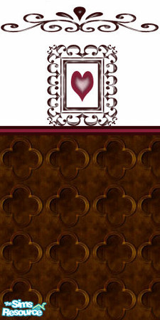 Sims 2 — ""Captured heart" by oldmember_poly_ester — This is my very first design it represents that