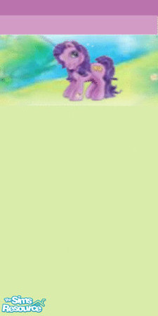 Sims 2 — My Little Pony Wall by frappomocho — This is a must have for every little girls room! The first in my My Little