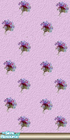 Sims 2 — lilac-purple wall by The_Unicorn — -