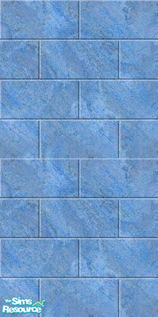 Sims 2 — Blue Wall Tile by peanutpeach — blue wall tile