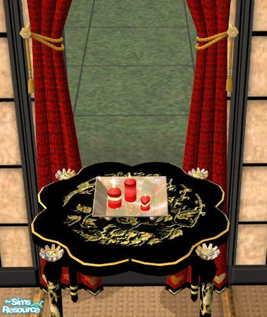 Sims 2 — Oriental Candles by Nikki041498 — Chinese red candles with gold accents. Base available seperatly. *Fixed File*