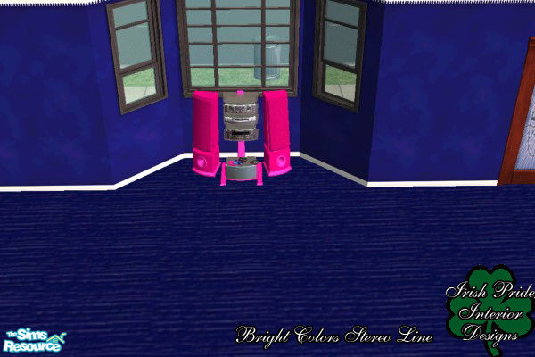 Sims 2 — Pink Bright Color Stereo Base by Irish Pride — The new bright color pink stereo base is the perfect match for
