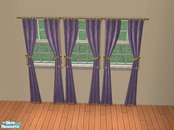 Sims 2 — Lavendar Dream Curtains by oldmember_sapphy75 — Part of my lavendar dream livingroom set.
