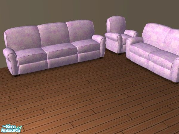 Sims 2 — Lavendar Dream Club Sofa by oldmember_sapphy75 — Part of my lavandar dream livingroon set.
