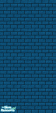 Sims 2 — Navy Blue Brick wall by Uma Design — This solid blue brick wall will make your home stand out in the