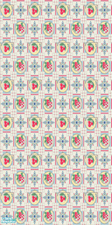 Sims 2 — Vintage teapot wallpaper by katalina — Authentic vintage prints of walls and linoleum from 1930-1950. Enjoy!