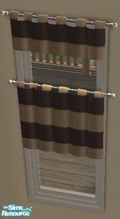 Sims 2 — cK Nara Curtains by Waverly — Curtains for the Nara-inspired bedroom