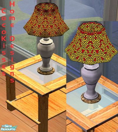 Sims 2 — Stained Glass Lamp -- Beach House Living by oldmember_CocoKissesNYC — CocoKisses Home Designs