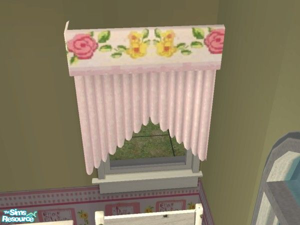 Sims 2 — Princess Curtains by jeyca — Design works on both long and short curtains. Part of my Princess Set.
