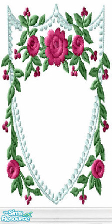 Sims 2 — roseshield wall by The_Unicorn — -