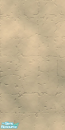 Sims 2 — Stone Wall 1 by TSR Archive — rugged, etched stone wall in beige and moss green. indoor/outdoor use.