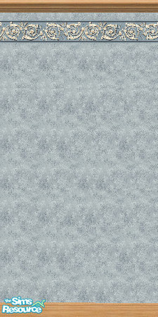 Sims 2 — Rural Blue by oldmember_xeloriah — As daring as warm milk, this wall will offend no one, but make everybody feel