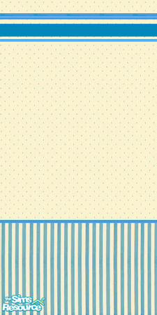 Sims 2 — Skyblue-beige dots and stripes by Crystal_Dew79 — Wallpaper with sky-blue dots and stripes on a beige