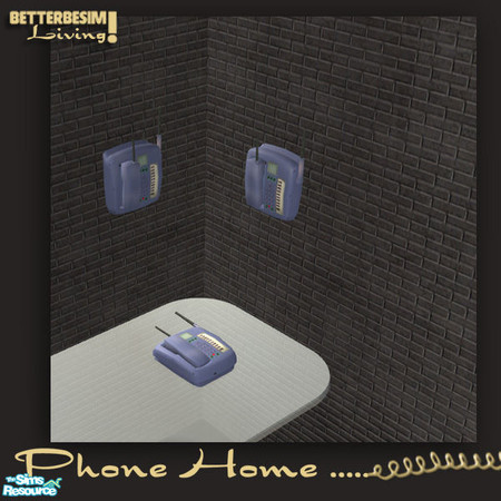 Sims 2 — Phone Home....  Sky Blue Phone by BetterbeSim — Light Blue phone by BetterbeSim. To apply the recolour to the