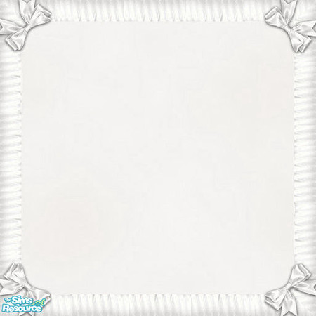 Sims 2 — White Baby Blanket by Simaddict99 — No longer will your Sim baby have to lie on the cold hard ground. Use this
