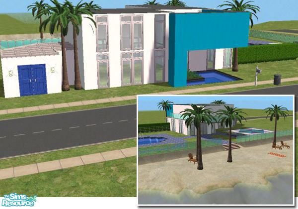 Sims 2 — Ibiza by bibario — Ibiza is a house when beach parties never ends. Private beach, open air lounge