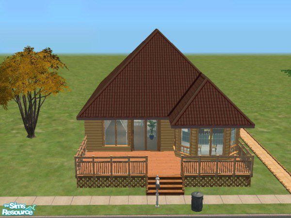 Sims 2 — The Ashton by PaleGothic — Simple living has never been so pretty! This 1 bed, 1 bath starter home has all the